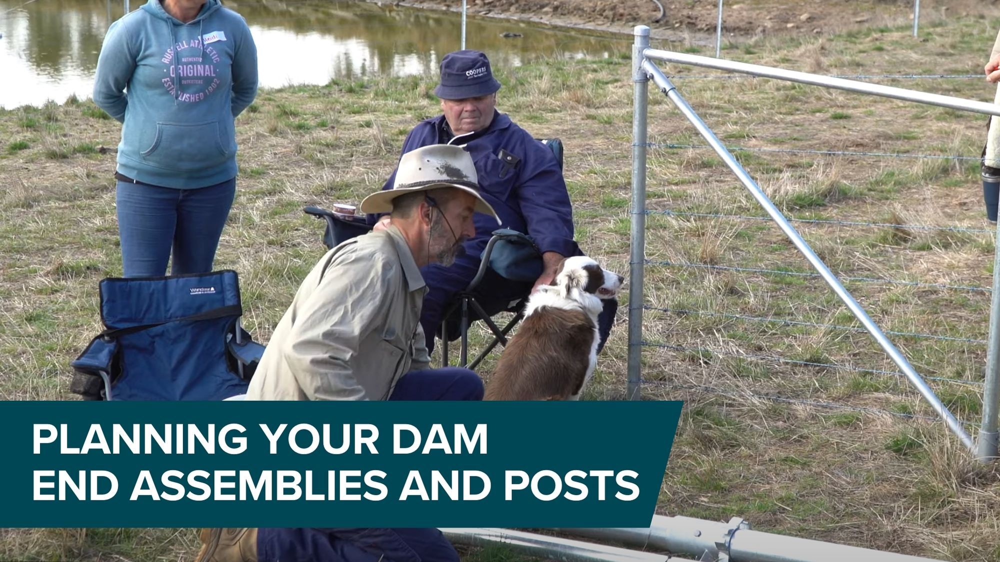 Dam Fencing End assemblies and posts